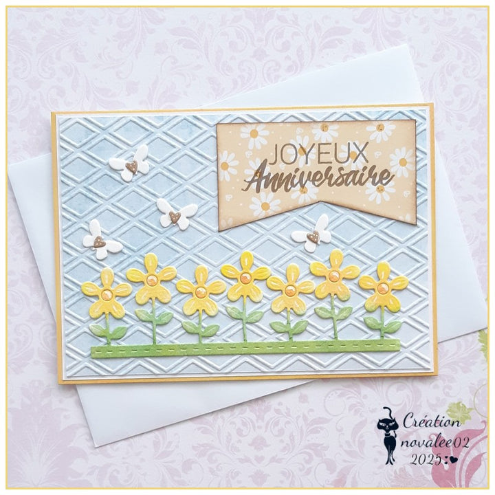 Kokorosa Diamond Plastic Embossing Folder