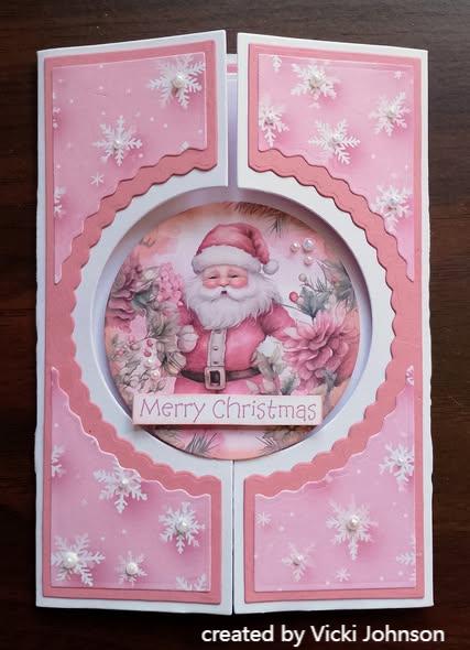 Kokorosa 24PCS 6" Rosy Yuletide Scrapbook & Cardstock Paper