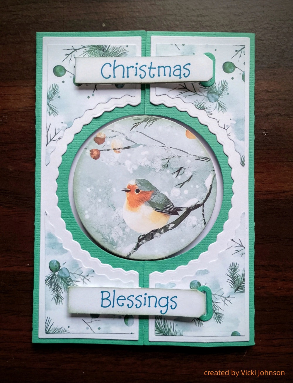 Kokorosa 24PCS 6" Snow Laden Bough Scrapbook & Cardstock Paper