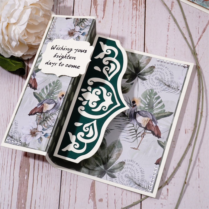 Kokorosa Metal Cutting Dies with Classical Foldable Background Board