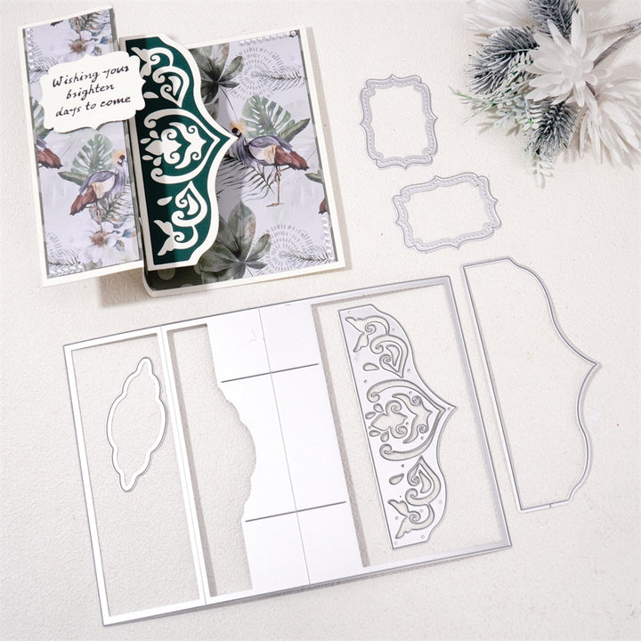 Kokorosa Metal Cutting Dies with Classical Foldable Background Board