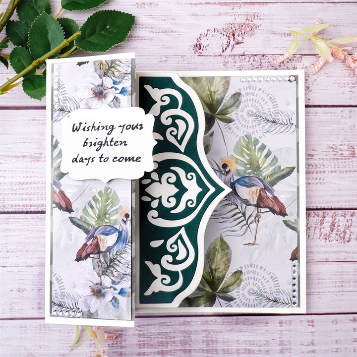 Kokorosa Metal Cutting Dies with Classical Foldable Background Board