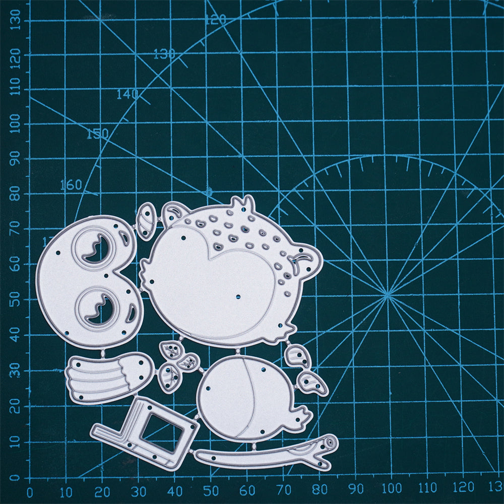 Kokorosa Metal Cutting Dies With Cute Owl and Book