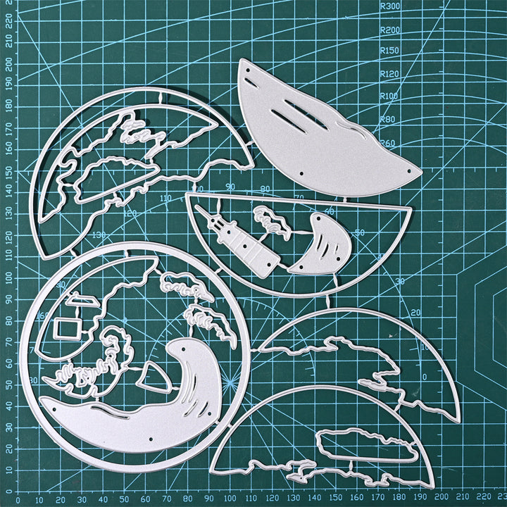 Kokorosa Metal Cutting Dies with Waves and Lighthouse
