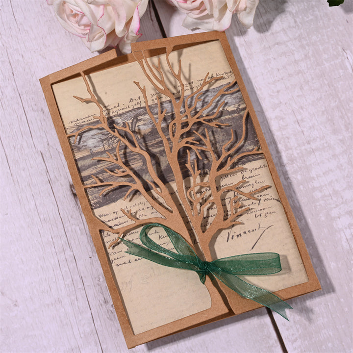 Kokorosa Metal Cutting Dies With Tree Background Board
