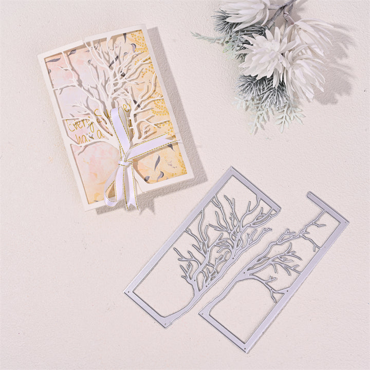 Kokorosa Metal Cutting Dies With Tree Background Board