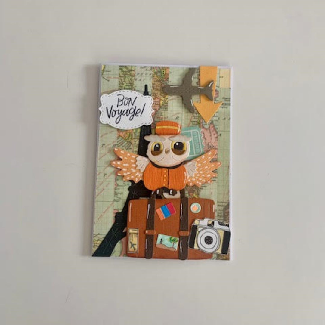 Kokorosa Metal Cutting Dies with Owl & Suitcase
