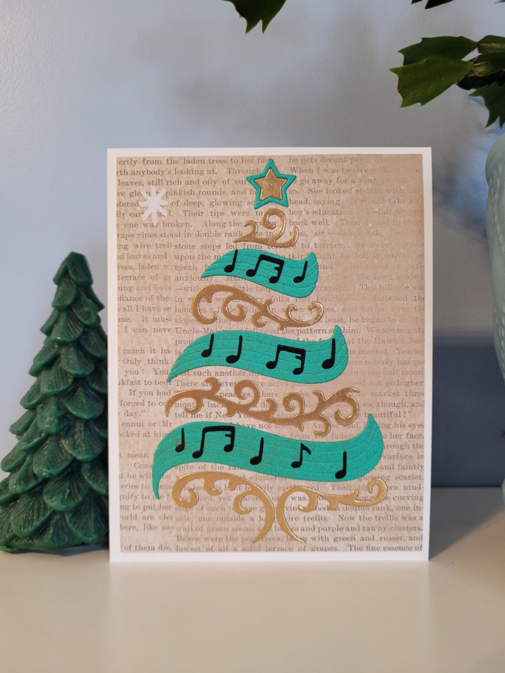 Kokorosa Metal Cutting Dies with Music Christmas Tree