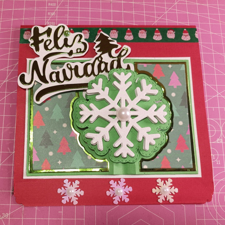 Kokorosa Metal Cutting Dies with Snowflake Background Board