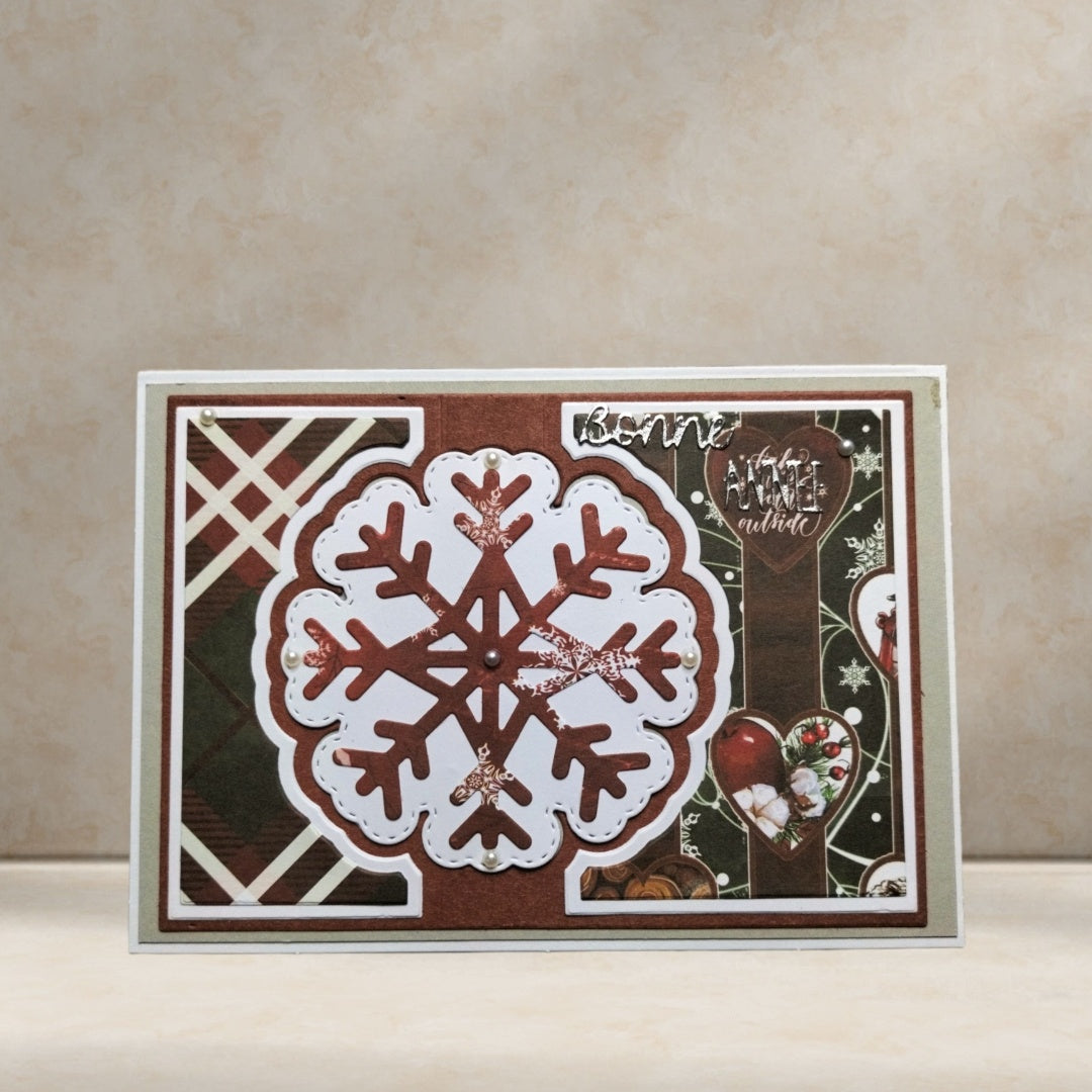 Kokorosa Metal Cutting Dies with Snowflake Background Board