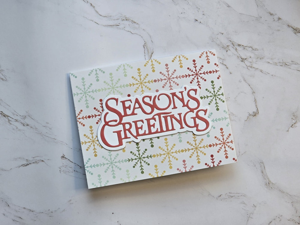 Kokorosa Metal Cutting Dies with Season's Greeting Word