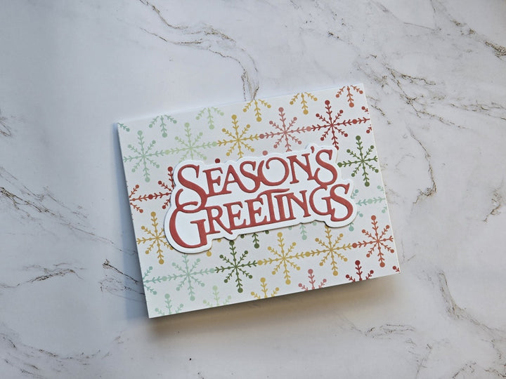 Kokorosa Metal Cutting Dies with Season's Greeting Word