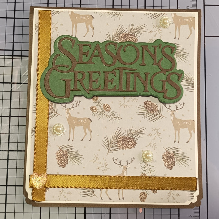 Kokorosa Metal Cutting Dies with Season's Greeting Word