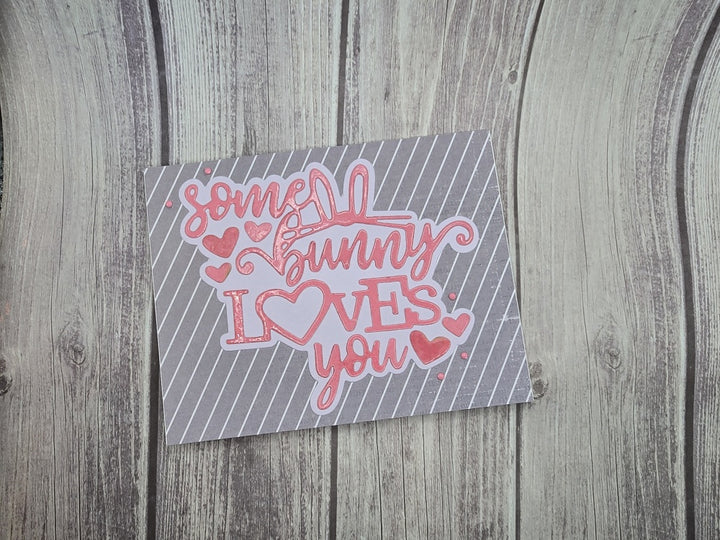 Kokorosa Metal Cutting Dies with 'some bunny LOVES you' Word