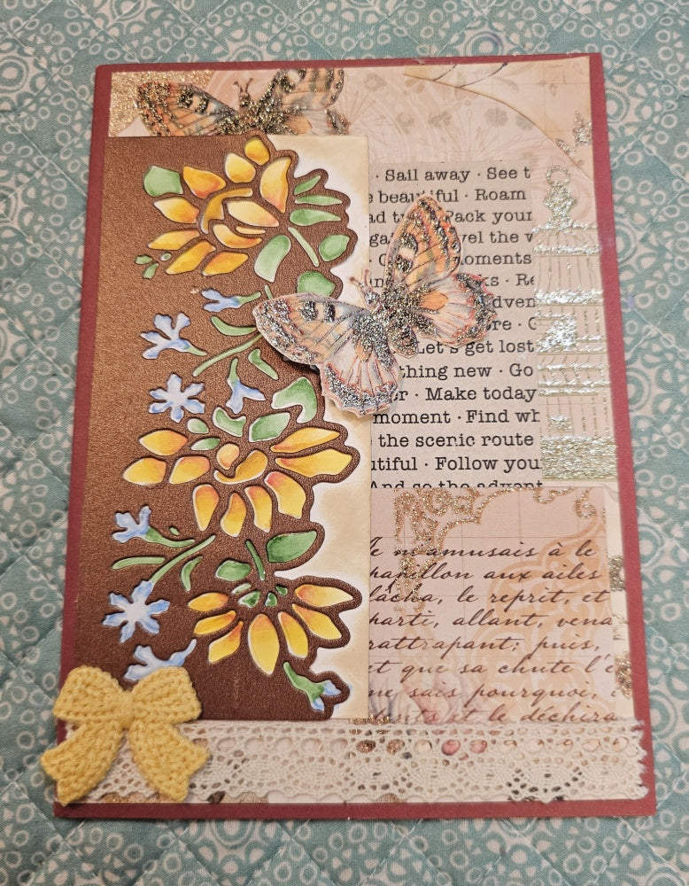Kokorosa Metal Cutting Dies with Flower Border