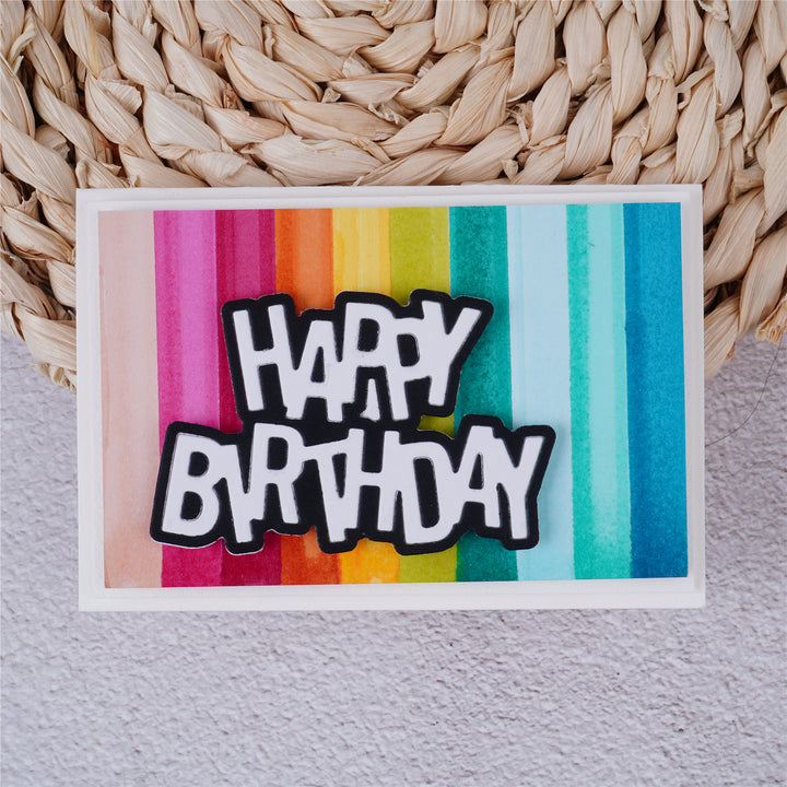 Kokorosa Metal Cutting Dies with Happy Birthday Words