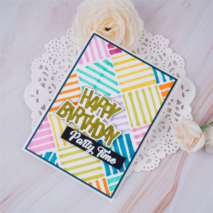 Kokorosa Metal Cutting Dies with Happy Birthday Words