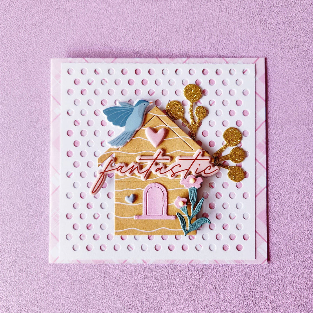 Kokorosa Metal Cutting Dies With Lovely House And Flowers