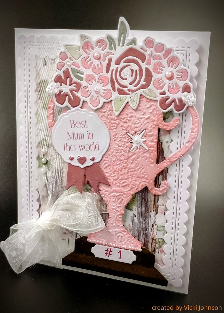 Kokorosa Metal Cutting Dies with Trophy & Flowers