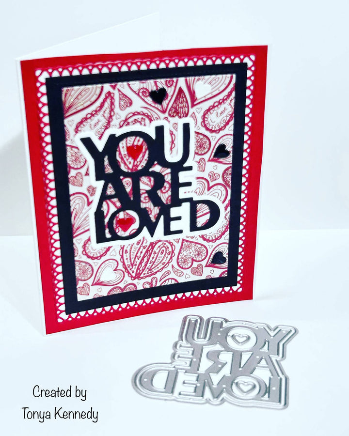 Kokorosa Metal Cutting Dies with "YOU ARE LOVED" Words