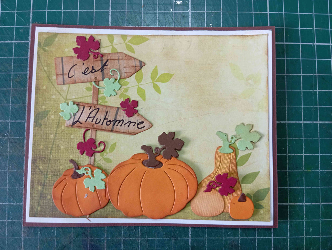 Kokorosa Metal Cutting Dies with Pumpkin & Leaves