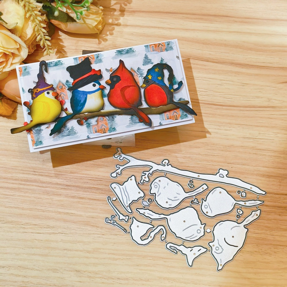 Kokorosa Metal Cutting Dies with Four Birds on the Branch