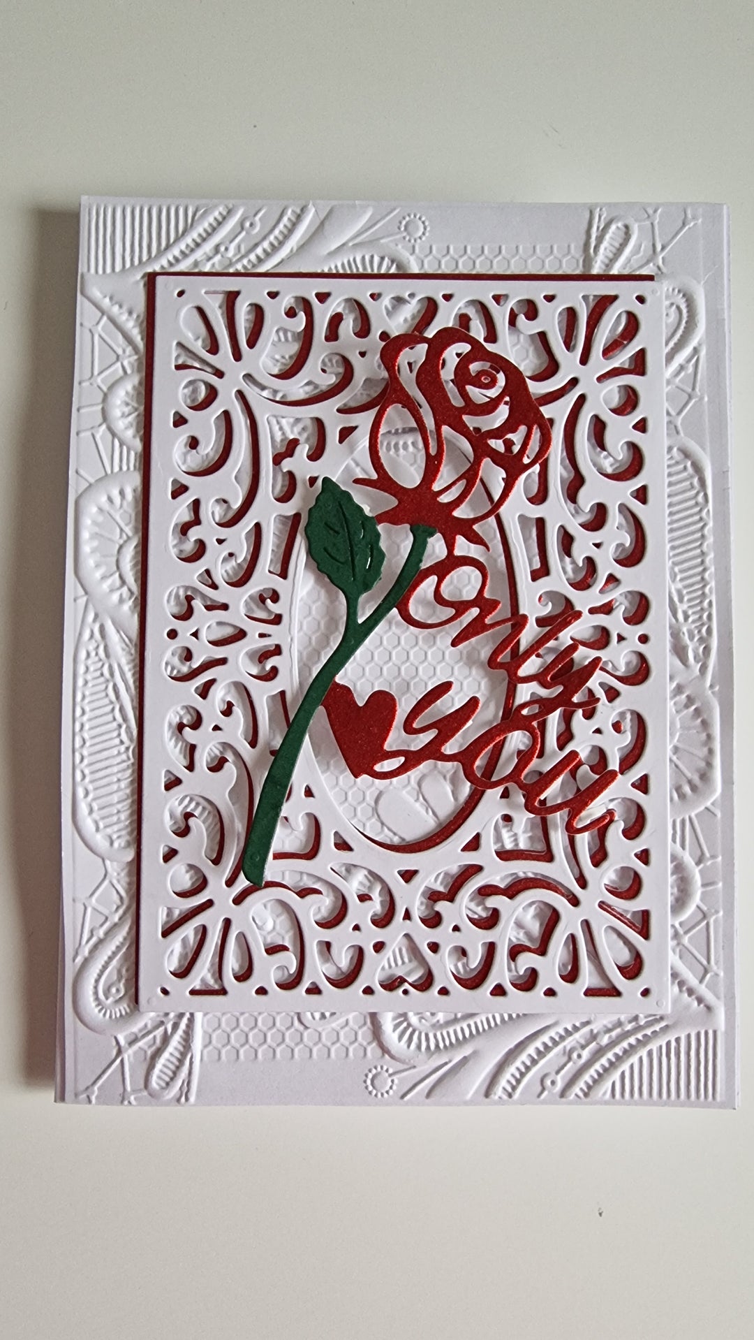 Kokorosa Metal Cutting Dies with Rose & "Only you" Word