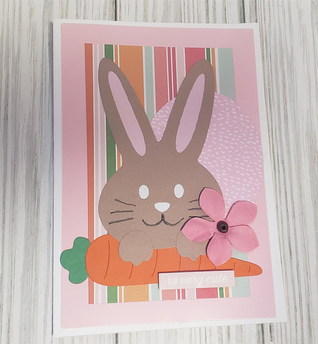 Kokorosa Metal Cutting Dies with Rabbit Holding Carrot