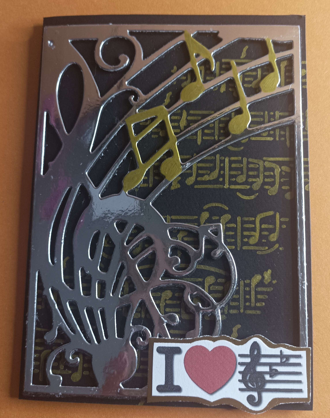 Kokorosa Metal Cutting Dies with Staff & Music Notes Frame Board