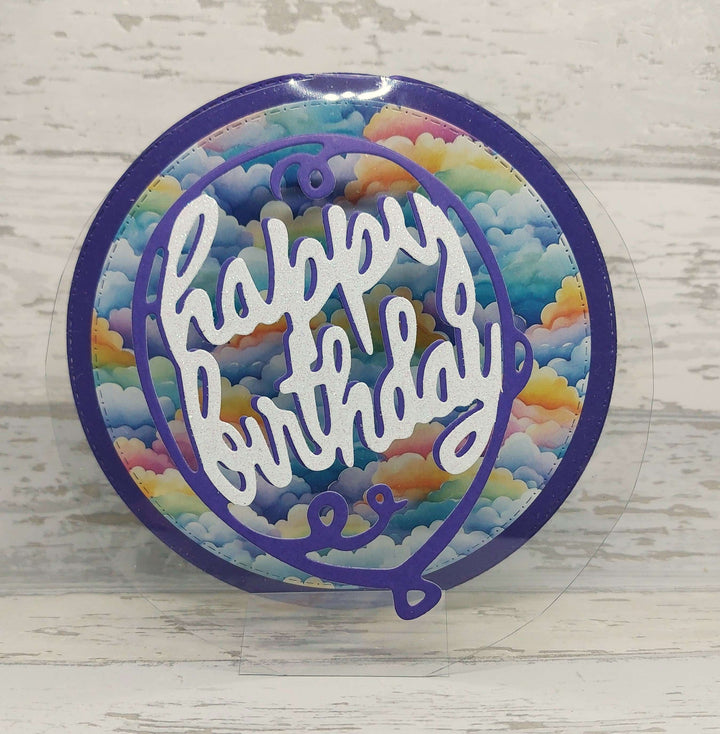 Kokorosa Metal Cutting Dies with "happy birthday" Balloon