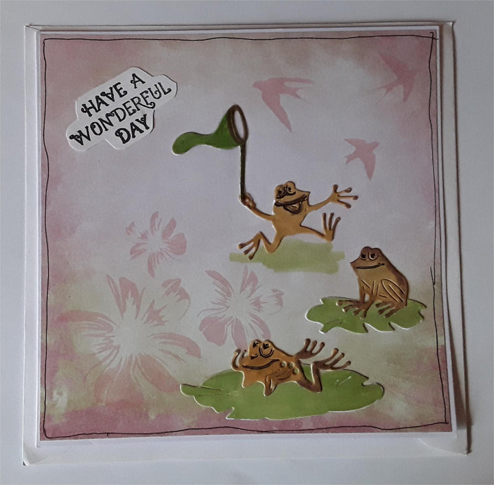 Kokorosa Metal Cutting Dies with Happy Frogs