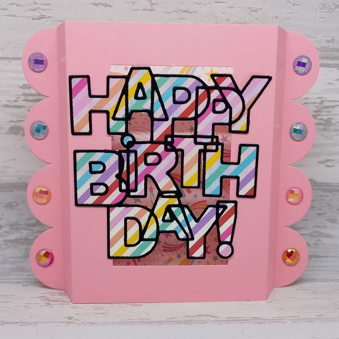 Kokorosa Metal Cutting Dies with "HAPPY BIRTHDAY" Word