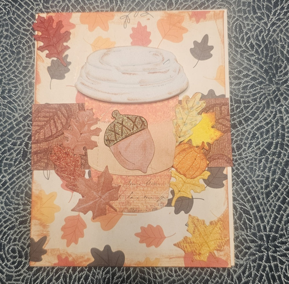 Kokorosa Metal Cutting Dies with Autumn Theme Cup