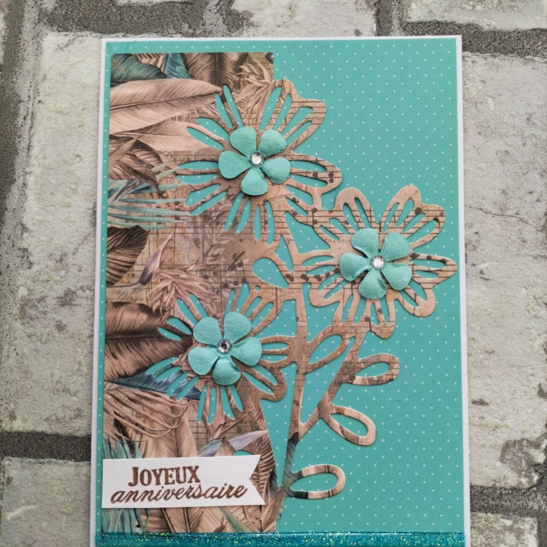 Kokorosa Metal Cutting Dies with Sunflower Border Board