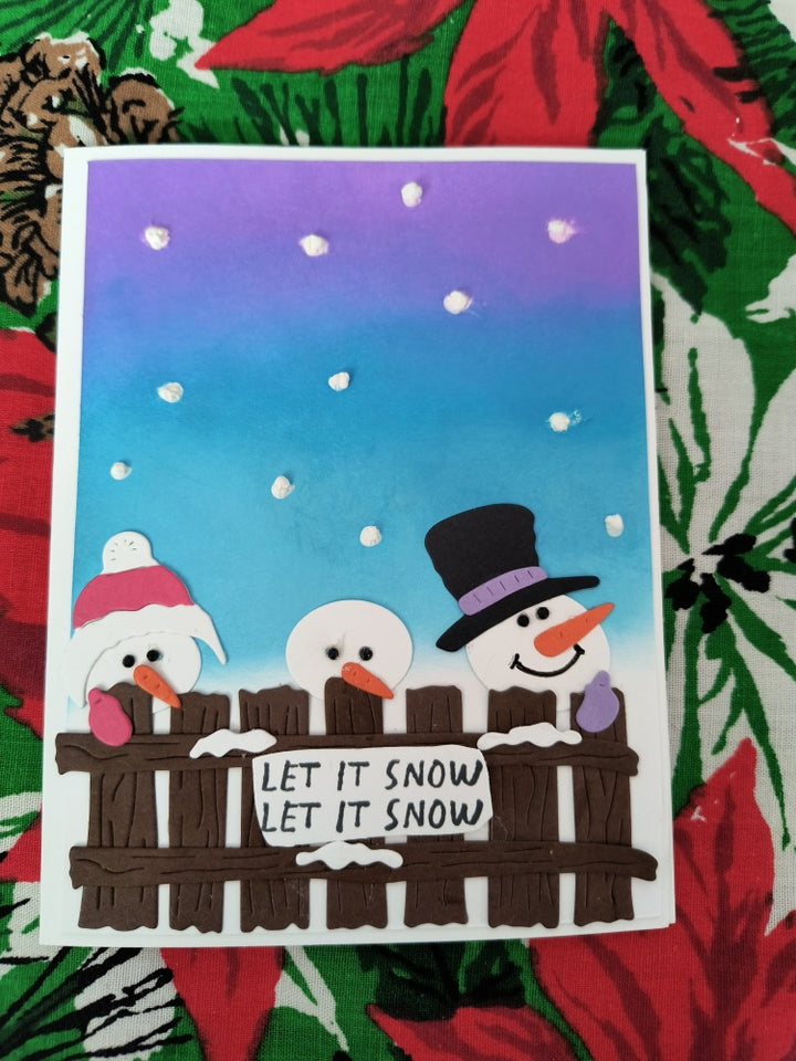 Kokorosa Metal Cutting Dies with Snowman and Fence