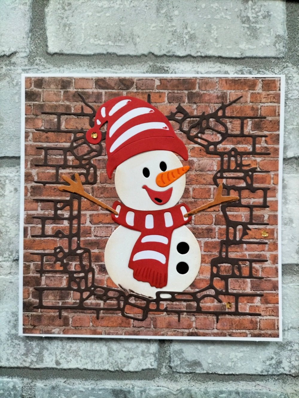 Kokorosa Metal Cutting Dies with Snowman in the Wall