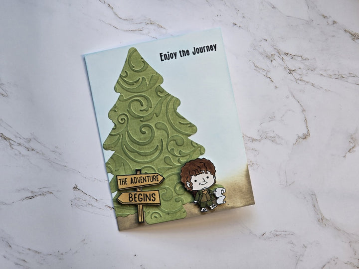 Kokorosa Metal Cutting Dies with Pray Christmas Tree