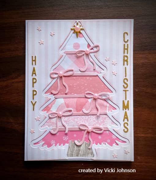 Kokorosa Metal Cutting Dies with Pray Christmas Tree