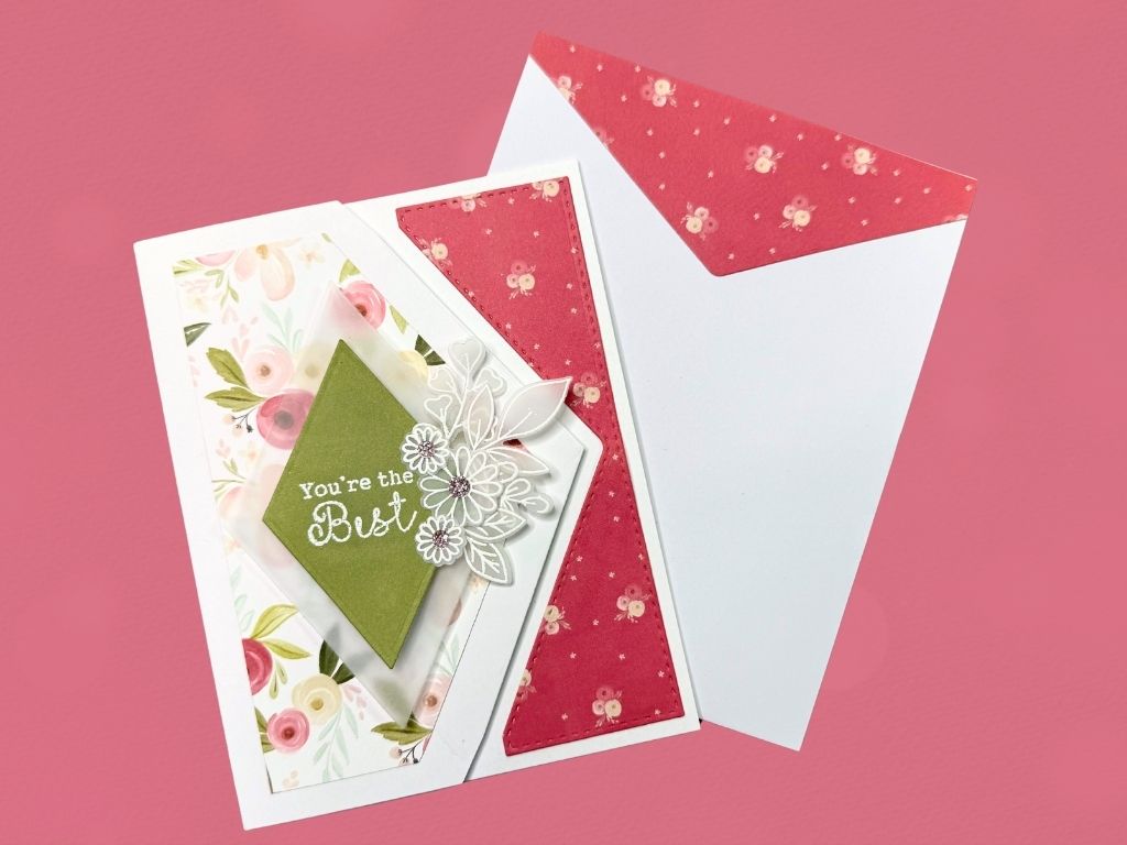 Kokorosa Metal Cutting Dies with Rhombic Foldable Card