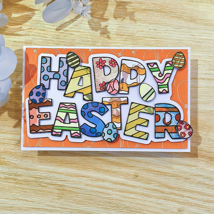 Kokorosa Metal Cutting Dies with Happy Easter Word