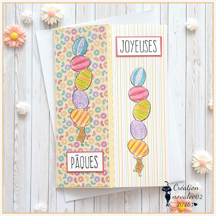 Kokorosa Metal Cutting Dies with Bunny Balancing Easter Eggs