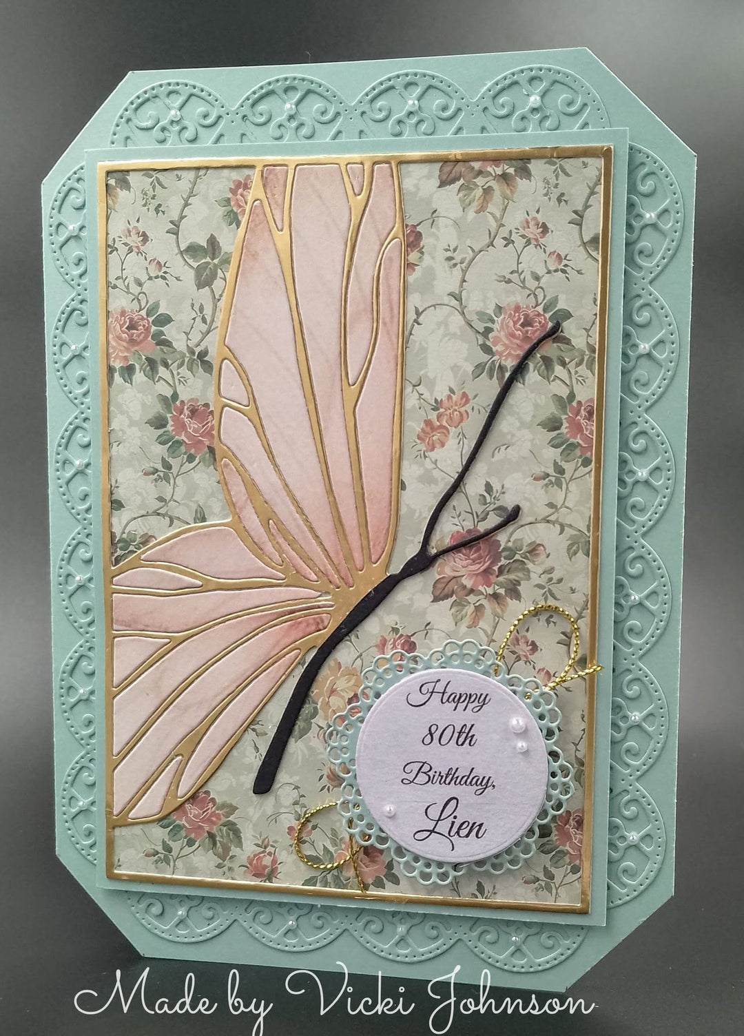 Kokorosa Metal Cutting Dies with Butterfly and Flowers Background Board