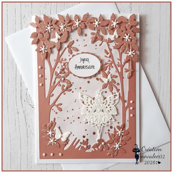 Kokorosa Metal Cutting Dies with Grass and Leaves Background Board