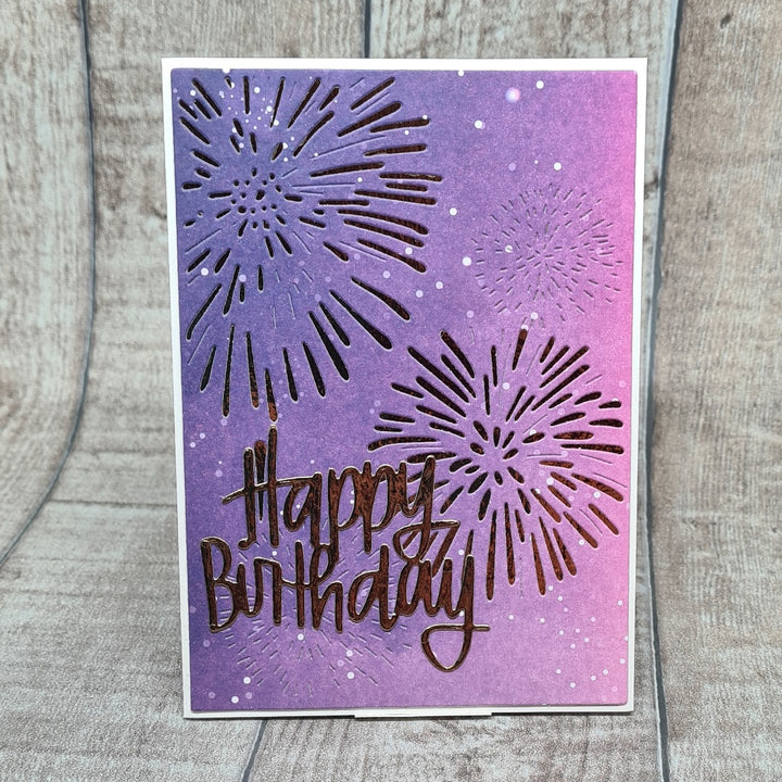 Kokorosa Metal Cutting Dies with Fireworks Background Board