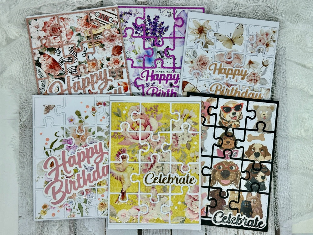 Kokorosa Metal Cutting Dies with Puzzle Background Board