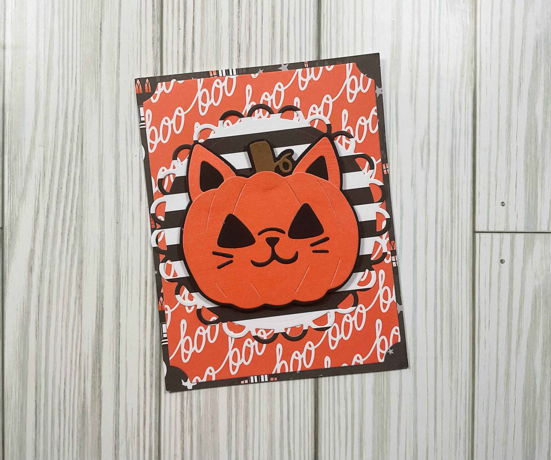 Kokorosa Metal Cutting Dies with Pumpkin Cat