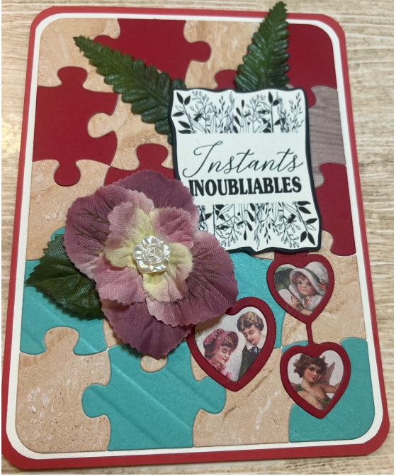 Kokorosa Metal Cutting Dies with Puzzle Pieces Background Board