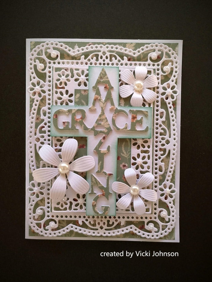 Kokorosa Metal Cutting Dies with "AMAZING GRACE" Word