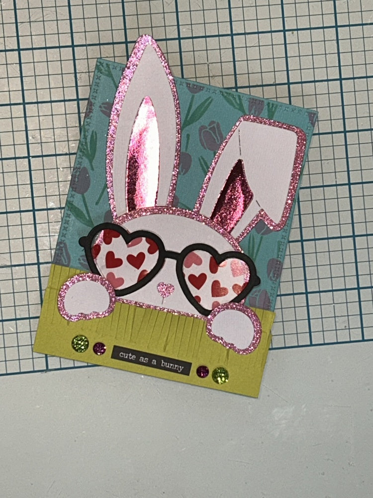 Kokorosa Metal Cutting Dies with Cool Bunny Wearing Sunglasses