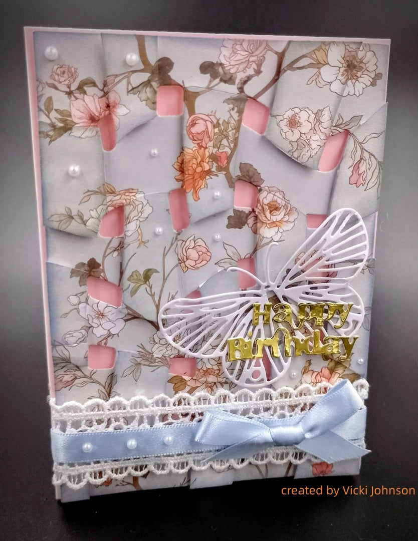 Kokorosa Metal Cutting Dies with Weaving Background Board